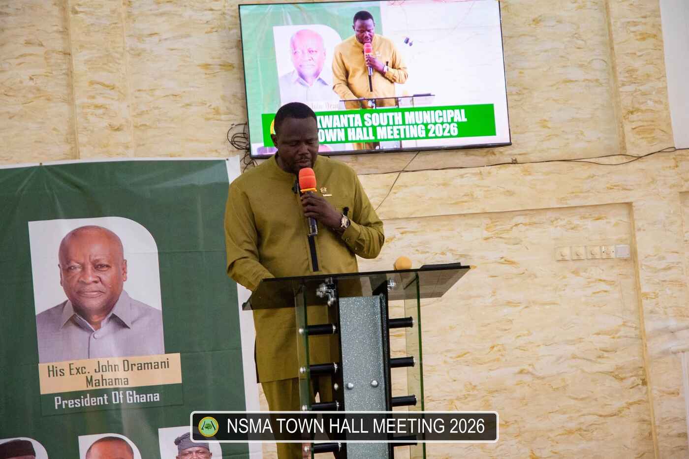 MCE Accounts to the People at Nkwanta South Townhall Meeting